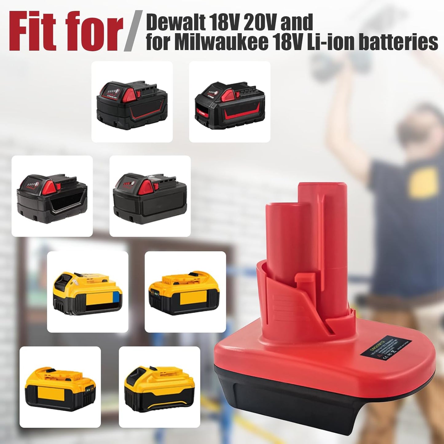 M18 to M12 Battery Adapter 18V to 12V Converter for Power Tools