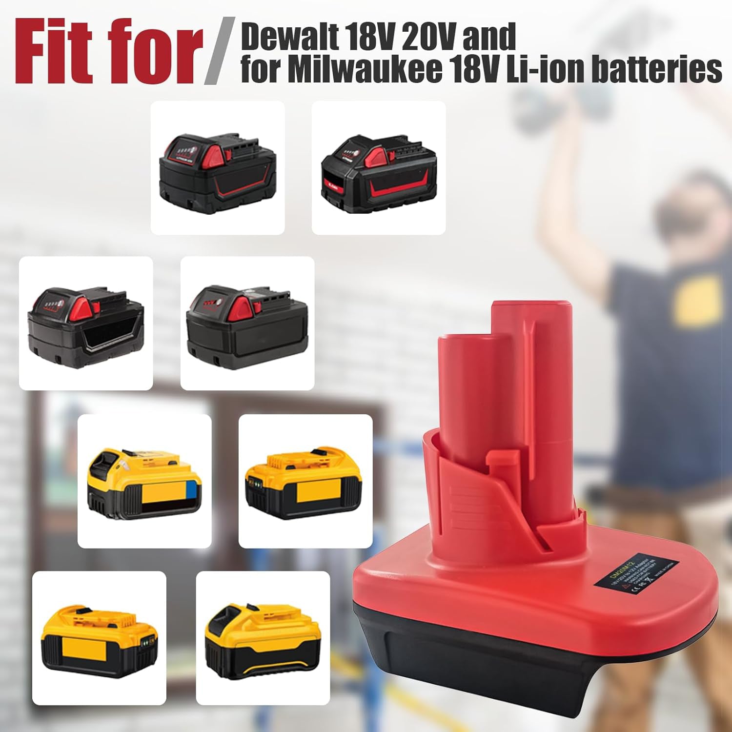 M18 to M12 Battery Adapter 18V to 12V Converter for Power Tools