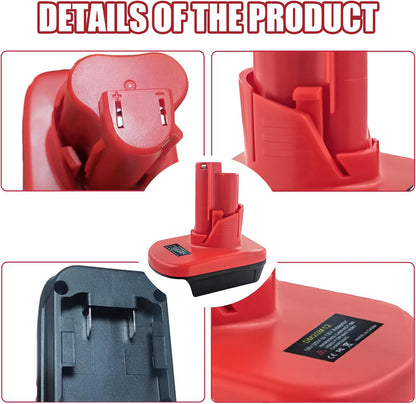 M18 to M12 Battery Adapter 18V to 12V Converter for Power Tools