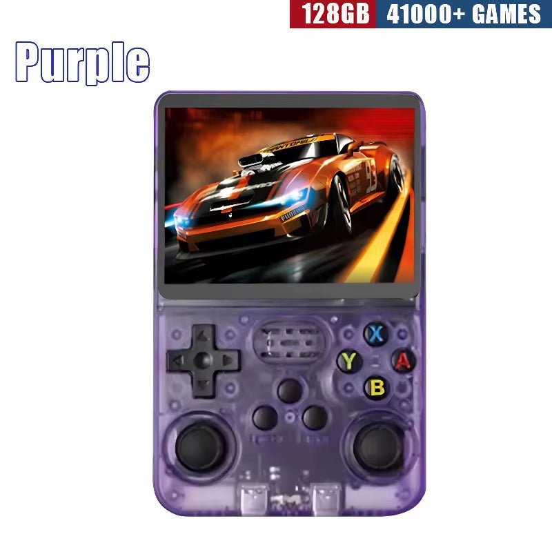 R36S Retro Handheld Game Console - 3.5 Inch IPS Screen, 64GB/128GB/256GB, Portable Gaming Device with Built-In Games
