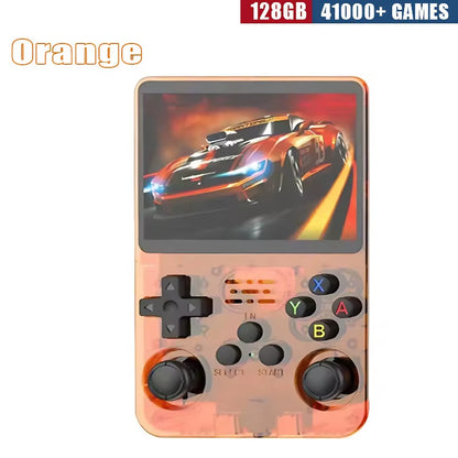 R36S Retro Handheld Game Console - 3.5 Inch IPS Screen, 64GB/128GB/256GB, Portable Gaming Device with Built-In Games