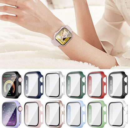 12 Pack Case Compatible for Apple Watch 44Mm Series 6/5/4/SE with Tempered Glass Screen Protector,  Full Hard Ultra-Thin Scratch Resistant Bumper Protective Cover for Iwatch Accessories
