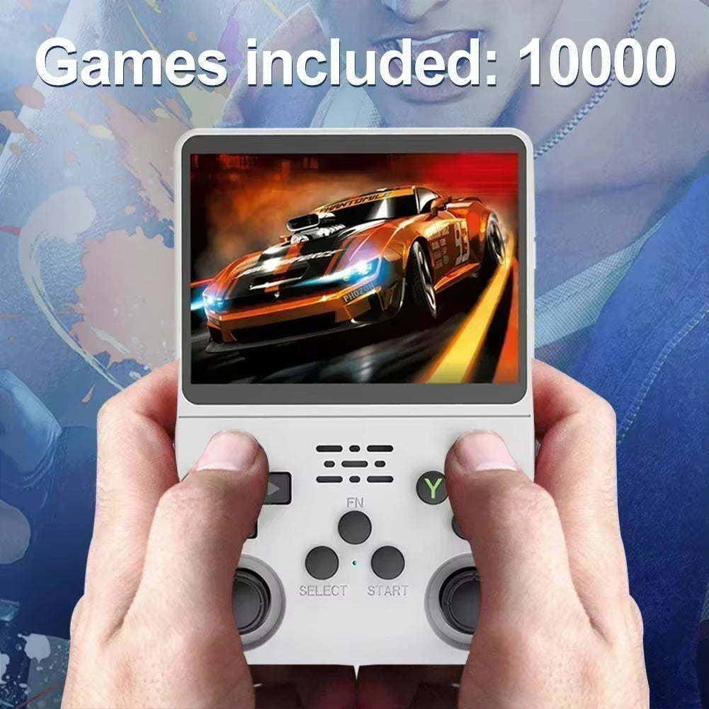 R36S Retro Handheld Game Console - 3.5 Inch IPS Screen, 64GB/128GB/256GB, Portable Gaming Device with Built-In Games